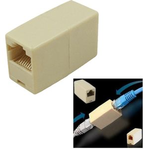 Elisona 10 Stuks Ethernet RJ45 RJ-45 RJ 45 Kabel Vrouwelijk naar Vrouwelijke Type Lan Connector Koppeling Adapter Joiner Networking Accessoires