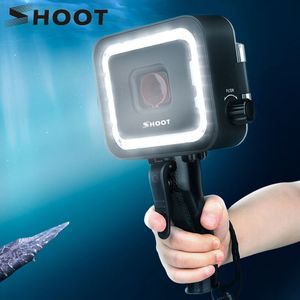 SCHIETEN 40M 900LM Onderwater LED Video Licht voor GoPro Hero 7 6 5 Black Waterdichte Duiken Flash Verlichting Vullen in Lamp + Rood Filter
