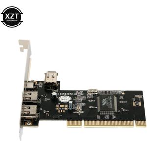 1394 4/6 Pin PCI naar 1394 DV Card Controller Video Capture Card Adapter 3 Poorten Firewire IEEE voor HDD MP3 PDA