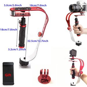 Handheld Stabilizer Gimbal voor Gopro DSLR SLR Digitale Camera Sport DV Aluminiumlegering estabilizador camera DSLR Universal Red