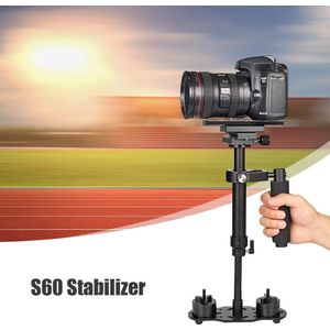 Draagbare S60 Mini Handheld Stabilisator Professionele Anti-Shake Video Camera Stabiel Hoofd Houder Digitale Camera Mount Voor Dslr