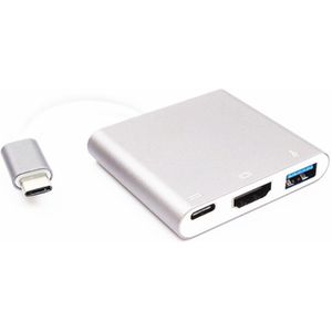 4K USB-C 3.1 Hub Converter Usb Type C Usb 3.0/Hdmi-Compatibel Video Digitale Av Multipoort adapter Voor Macbook Laptops Hdtv