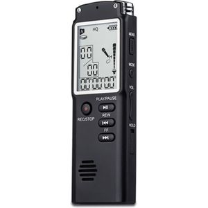 T60 2 in 1 Professionele 8 GB Tijd Display Opname Digitale Dictafoon Digitale Voice Recorder/mp3-speler