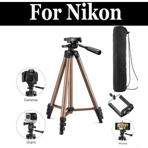 Professionele Aluminium Reizen Statief & Ball Hoofd Draagbare Voor Nikon D5100 D5200 D5300 D5500 D5600 D600 D610 D7000 D7100 D7200