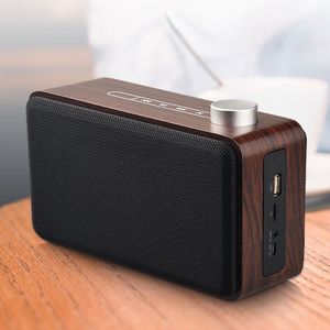 Draagbare Houten Bluetooth Speaker Touch Control Subwoofer Stereo MP3 Altavoce Ondersteuning Tf Card Aux Usb Music Sound Box