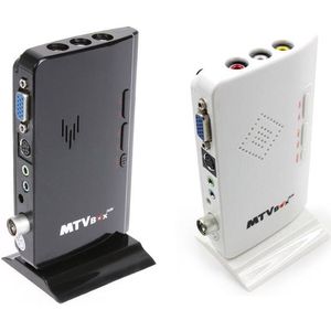 Een Set Externe Tv Tuner Vga Mtv Box Voor Lcd Monitor Rf Av Naar Vga Ontvanger Tuner Converter Adapter Tv hdtv Box Ondersteuning Pal/Ntsc