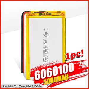 6060100 3.7V 5000Mah Lipo Batterij Vervanging Voor Tablet Gps Elektrische Speelgoed MP3 Gps Ipad Laptop E-Book Draagbare Printer 1/2/4Pcs