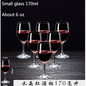 6psc Crystal Glas Wijn Glas Loodvrij Glas Sap Glas Huishouden Rode Wijn Glas Champagne Glas Wodka Cocktail Glas