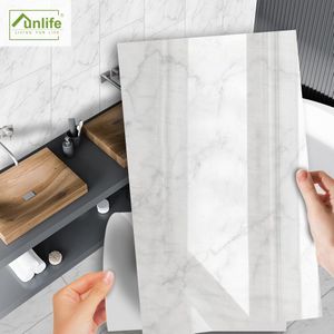 Funlife[R] Nouvelle Maison Serie [Tm] 30X60Cm Wit Marmer Waterdichte Pvc Diy Tegel sticker Voor Floor Keuken Badkamer Decor