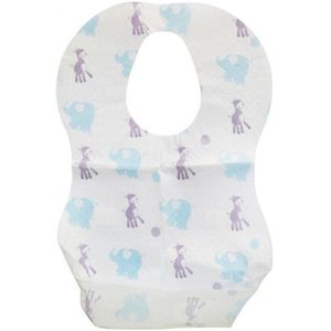 10 stks/set Waterdicht Niet-geweven Stof Wegwerp Slabbetjes Eten Speeksel Papier Slabbetjes Voor Baby 'S