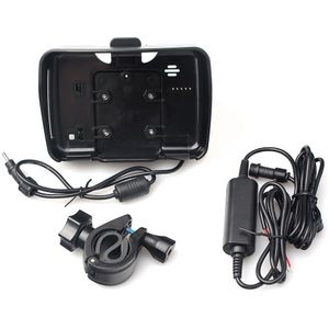 1 set 4.3 inch moto gps accessoires, 1 cradle houder + 1 stroomkabel + 1 beugel geschikt voor fodsports motorfiets navigatie