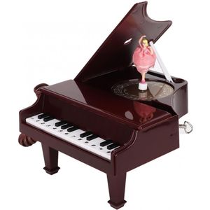 WX-1186 # Multi-Functionele Brown Piano Vorm Telefoon Bureau Telefoon Woondecoratie Telefono Fijo Para Casa Vaste Telefoon