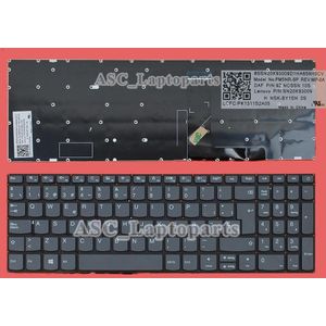Spaanse Teclado Keyboard voor Lenovo ideapad 330-17IKB 320-17abr 330E-17IKB Laptop, BACKLIT, Geen Frame, Grijs