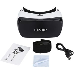 Leshp Vr Virtual Reality 3D Glazen Doos Stereo Vr Google Kartonnen Headset Helm Voor Ios Android Smartphone,Bluetooth Rocker