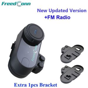 Freedconn T-COM Vb Helm Headset 800M Bluetooth Interphone Motorfiets Intercom Met Fm Radio + Extra Clip