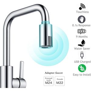 Intelligente Kraan Waterbesparende Sensor Non-contact Kraan Infrarood Sensor Adapter Voor Keuken Badkamer Kraan Sensor Wastafel Kraan