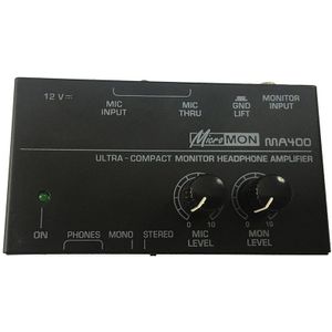 Ma400 Hoofdtelefoon Voorversterker Microfoon Voorversterker Hoofdtelefoon Voorversterker Persoonlijke Monitor Mixer,Eu Plug