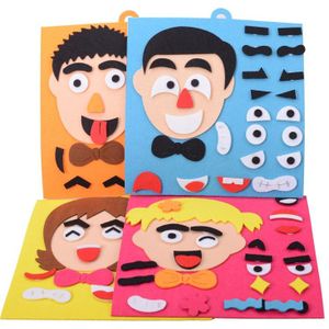 4 Stks/partij Super Emotie Veranderen Puzzel Speelgoed Expression Changing Puzzel Beste Cadeau Voor Kinderen Veranderlijk Gezicht Puzzels Voor Kinderen