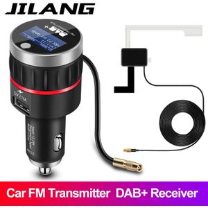Jilang Universele Auto Radio Dab + Radio Tuner Digitale Omroep Ontvanger Met Fm-zender Converter Plug En Usb Charger