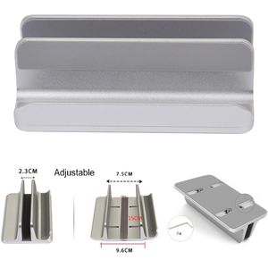 Besegad Aluminium Verticale Verstelbare Laptop Tabletten Cooling Ondersteuning Stand Bracket Houder Voor Apple Macbook Pro Mac Boek