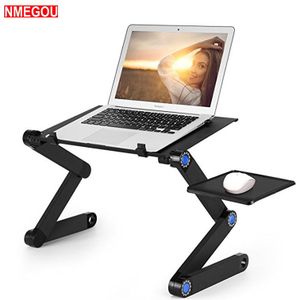 Verstelbare Opvouwbare Bed Tafel Laptop Desk Stand Houder Voor Macbook Mac Boek Xiaomi Notebook Lap Desk Organizer Staande Lapdesk