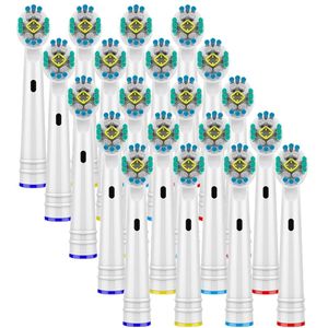 20Pcs Opzetborstels Voor Oral B Elektrische Tandenborstel Voordat Power/Pro Gezondheid/Triumph/3D Excel/Schoon Precisie Vitaliteit