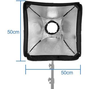 Mcoplus 20x20 ""/50x50 cm Speedlight Flash Softbox Diffuser voor Nikon D7100 D5300 D3100, canon 580 EXII 580EX 430 EXII 430EX