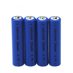 4 Stks/partij 3.7V 350Mah Aaa Oplaadbare Batterij 10440 Lithium Batterij Hand Geschikt Zaklamp