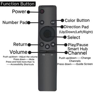 Afstandsbediening Geschikt Voor Samsung Tv BN59-01270A BN59-01265A BN59-01266A BN59-01292A (Smart 4K Uhd Tv 6/7/8/9 Serie)