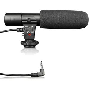 Mic-01 3.5mm DV Stereo Microfoon voor Canon Nikon DSLR Camcorder