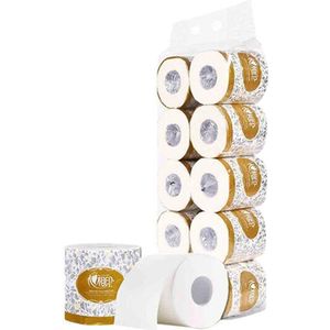 Badkamer Toiletpapier 3 Ply Toilet Roll Paper Voor Thuis Keuken Eettafel Wit