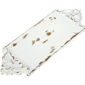 Carving Houten Bord Lade Vintage Wit Stijl Handgemaakte Dessertbord Taart Tafel Decoratie Koffie Coaster Thee Mat