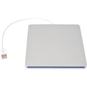 Externe Usb Dvd Case Voor Macbook Pro Sata Harde Schijf Dvd Super Multi Slot Heeft Aluminium Look Zilver