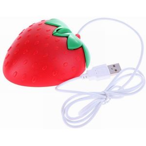 led zoete rode aardbei fruit usb optische muis muizen voor computer pc desktop