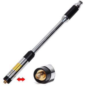 Oogst RH-770 Telescopische Sma-Female Connector Vhf Uhf 144/430Mhz Dual Band Antenne Voor Baofeng UV-5R UV-82 tyt Walkie Talkie