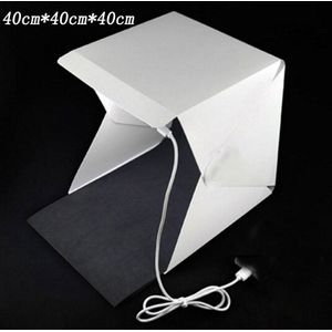 40 cm Draagbare Mini LED Fotostudio Doos Fotografieachtergrond ingebouwde hoge Licht Photo Box opvouwbare softbox met backgound