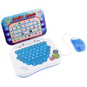 Cartoon Vouwen Chinese En Engels Tweetalige Onderwijs Leren Machine Kinderen Laptop Speelgoed Baby Elektronische Speelgoed Voor Kinderen