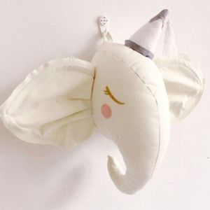 Kawaii Herten Eenhoorn Olifant Hoofd Wandkleden Zachte Dier Hoofd Wandkleden Modieuze Thuis Decors Kinderkamer Decoraties