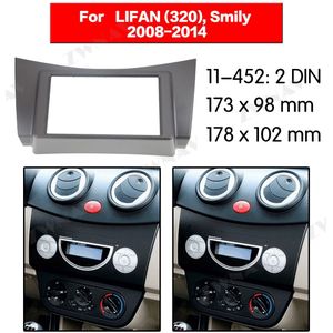 Radio Facia Voor LIFAN 320 (ZWART) 2DIN Beugel dvd-speler Fascia Car Stereo Radio Installatieprocedure Dash