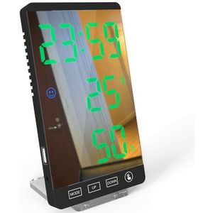 Praktische Digitale Led Wekker Multifunctionele Weerstation Thermometer Spiegel Klok