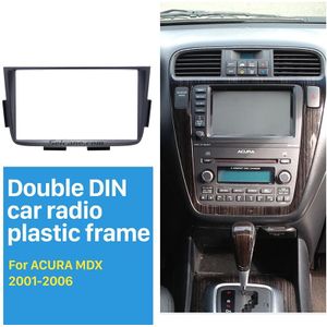 Seicane Zwart Dubbel Din Autoradio Fascia voor 2001 2002-2006 ACURA MDX Stereo Dash CD Installatie Kit DVD GPS Frame Panel