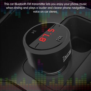Mini Car Kit Handsfree Draadloze Bluetooth Black Lcd MP3 Speler Usb Charger 3.1A Handen Gratis Handig Fm-zender Beste Cadeau
