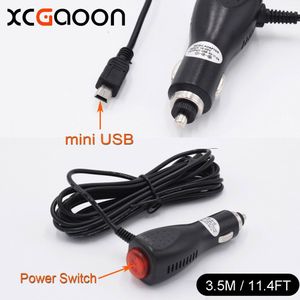XCGaoon 3.5 meter 10 Stuk mini USB Autolader Adapter voor Auto DVR Camera Video Recorder/GPS, input 12 V-24 V Output 5 V 2A