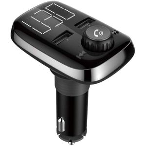 BT74 Bluetooth Car Kit Fm-zender MP3 Speler Dual Usb-poort Charger Fast Charger Voltage Detectie Sd Kaart Speler