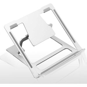 Verstelbare Aluminium Laptop Stand, Compatibel Met Apple Mac 10 Tot 14 Inch Laptop, Geventileerde Ergonomische Desktop Bench Mou