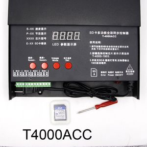 K-1000C T-1000S Sd-kaart APA102 SK6812 WS2812B WS2811 SK9822 LED 2048 Pixels T-4000C T-8000A RGB Programma full color Controller