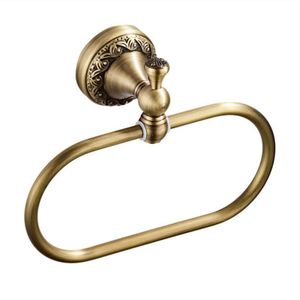 Euro stijl Wal-mount Antieke Bronzen/BlackTowel Ring Klassieke Badkamer Accessoires Badhanddoek Houder Bad Hardware
