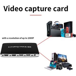 Usb 1080P Hd Video Capture Hdmi Hdd Game Av Video Capture Recorder Media Afspelen Automatische Aanpassing Eu Plug