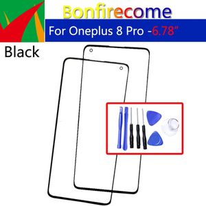 Outer Screen Voor Oneplus 8 Pro 8Pro Front Touch Panel Lcd-scherm Out Glass Cover Lens Reparatie Deel