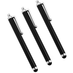 10Pcs Zwarte Kleur Capacitieve Stylus Pen Fijne Stylus Voor Alle Capacitieve Voor Alle Mobiele Telefoon Tablet Pen Stylet Pen clip
